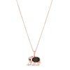 Thumbnail Image 0 of Le Vian Quartz & Diamond Elephant Necklace 14K Strawberry Gold 18"