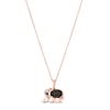 Thumbnail Image 1 of Le Vian Quartz & Diamond Elephant Necklace 14K Strawberry Gold 18&quot;