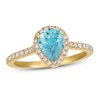 Thumbnail Image 0 of Le Vian Aquamarine Ring 1/3 ct tw Diamonds 14K Honey Gold