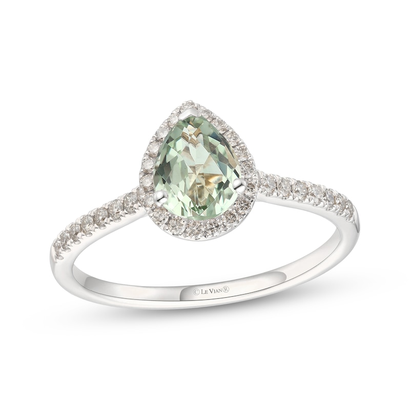 Main Image 1 of Le Vian Quartz & Diamond Ring 1/3 ct tw 14K Vanilla Gold