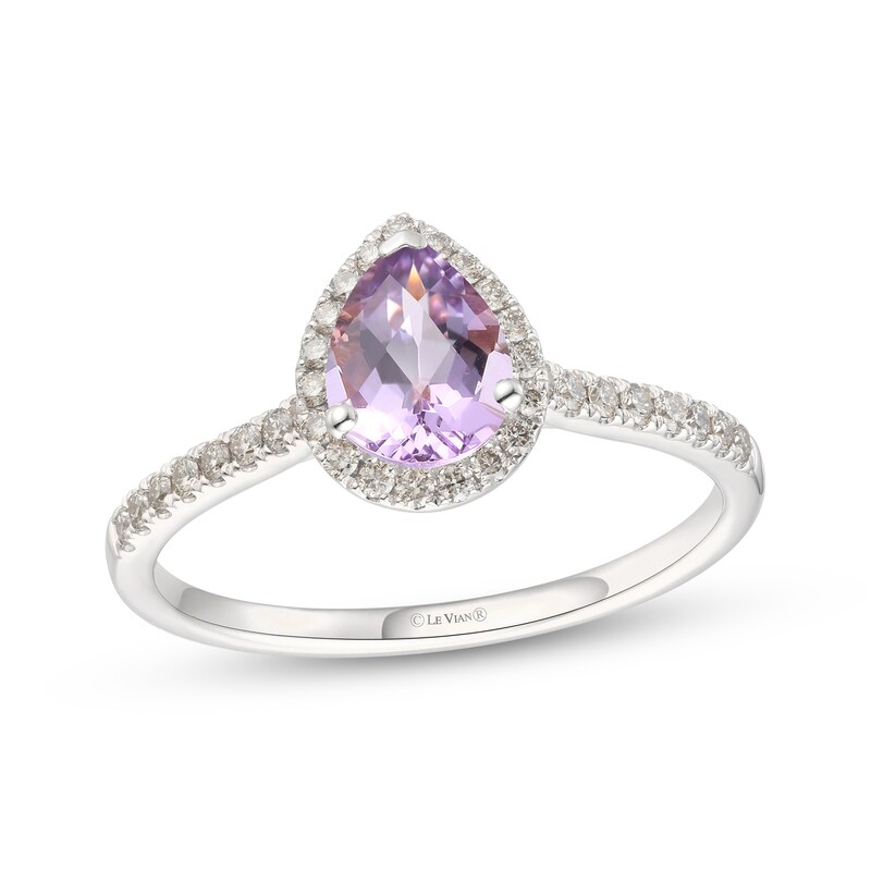 Main Image 1 of Le Vian Light Amethyst & Diamond Ring 1/3 ct tw 14K Vanilla Gold