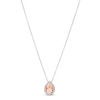 Thumbnail Image 1 of Le Vian Morganite & Diamond Necklace 1/8 ct tw 14K Vanilla Gold 18&quot;