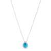 Thumbnail Image 0 of Le Vian Blue Topaz & Diamond Necklace 1/8 ct tw 14K Vanilla Gold 18"