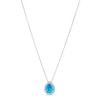 Thumbnail Image 1 of Le Vian Blue Topaz & Diamond Necklace 1/8 ct tw 14K Vanilla Gold 18&quot;