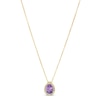 Thumbnail Image 0 of Le Vian Amethyst & Diamond Necklace 1/8 ct tw 14K Honey Gold 18"