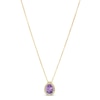Thumbnail Image 1 of Le Vian Amethyst & Diamond Necklace 1/8 ct tw 14K Honey Gold 18&quot;