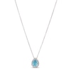 Thumbnail Image 1 of Le Vian Aquamarine & Diamond Necklace 1/8 ct tw 14K Vanilla Gold 18&quot;