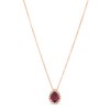 Thumbnail Image 1 of Le Vian Rhodolite & Diamond Necklace 1/8 ct tw 14K Strawberry Gold 18&quot;