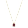 Thumbnail Image 1 of Le Vian Rhodolite & Diamond Necklace 1/8 ct tw 14K Honey Gold 18&quot;