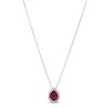Thumbnail Image 1 of Le Vian Rhodolite & Diamond Necklace 1/8 ct tw 14K Vanilla Gold 18&quot;