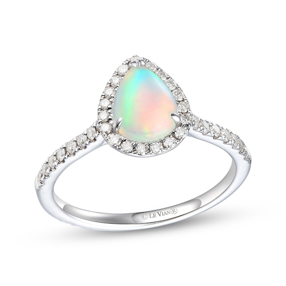 Le Vian Opal & Diamond Ring 1/3 ct tw 14K Vanilla Gold