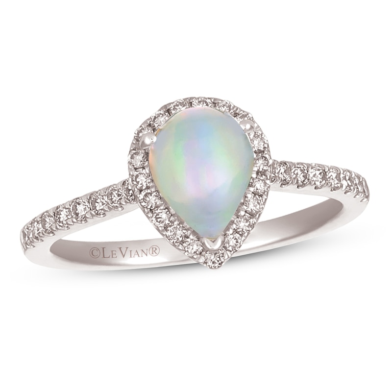 Le Vian Opal & Diamond Ring 1/3 ct tw 14K Vanilla Gold