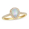 Thumbnail Image 0 of Le Vian Opal & Diamond Ring 1/3 ct tw 14K Honey Gold