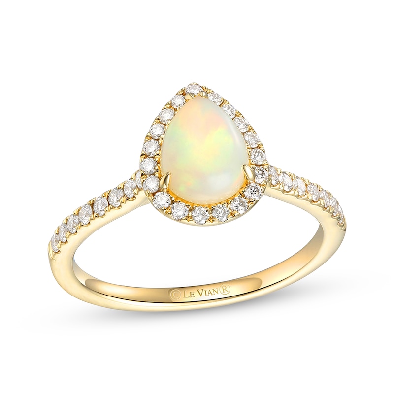 Le Vian Opal & Diamond Ring 1/3 ct tw 14K Honey Gold