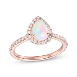 Le Vian Opal Ring 1/3 ct tw Diamonds 14K Strawberry Gold