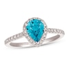 Thumbnail Image 0 of Le Vian Blue Topaz & Diamond Ring 1/3 ct tw 14K Vanilla Gold