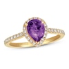Thumbnail Image 0 of Le Vian Amethyst & Diamond Ring 1/3 ct tw 14K Honey Gold