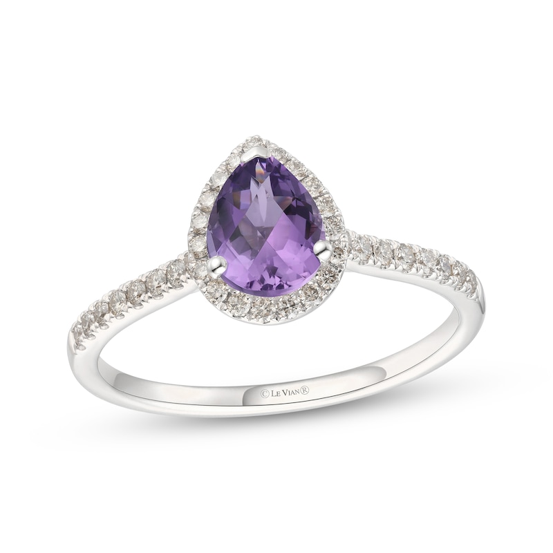 Le Vian Amethyst & Diamond Ring 1/3 ct tw 14K Vanilla Gold
