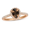 Thumbnail Image 1 of Le Vian Quartz & Diamond Ring 1/3 ct tw 14K Strawberry Gold