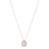 Thumbnail Image 0 of Le Vian Opal & Diamond Necklace 1/8 ct tw 14K Strawberry Gold 18"