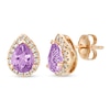 Thumbnail Image 1 of Le Vian Amethyst & Diamond Earrings 1/4 ct tw 14K Strawberry Gold
