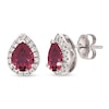 Thumbnail Image 1 of Le Vian Rhodolite & Diamond Earrings 1/4 ct tw 14K Vanilla Gold