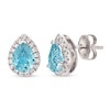 Thumbnail Image 0 of Le Vian Aquamarine & Diamond Earrings 1/4 ct tw 14K Vanilla Gold