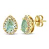 Thumbnail Image 1 of Le Vian Quartz & Diamond Earrings 1/4 ct tw 14K Honey Gold