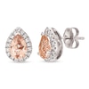 Thumbnail Image 1 of Le Vian Morganite & Diamond Earrings 1/4 ct tw 14K Vanilla Gold