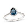 Thumbnail Image 0 of Le Vian Blue Topaz & Diamond Ring 1/3 ct tw 14K Vanilla Gold