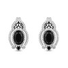 Thumbnail Image 2 of Disney Treasures The Nightmare Before Christmas Black Onyx & Diamond Earrings 1/4 ct tw Sterling Silver
