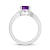 Thumbnail Image 1 of Amethyst Solitaire Ring Sterling Silver