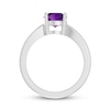 Thumbnail Image 2 of Amethyst Solitaire Ring Sterling Silver