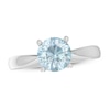 Thumbnail Image 1 of Aquamarine Solitaire Ring Sterling Silver