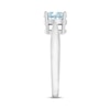 Thumbnail Image 3 of Aquamarine Solitaire Ring Sterling Silver