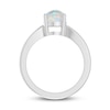 Thumbnail Image 2 of Lab-Created Opal Solitaire Ring Sterling Silver