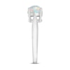 Thumbnail Image 3 of Lab-Created Opal Solitaire Ring Sterling Silver