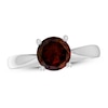 Thumbnail Image 1 of Garnet Solitaire Ring Sterling Silver