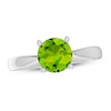 Thumbnail Image 1 of Peridot Solitaire Ring Sterling Silver