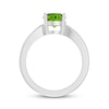 Thumbnail Image 1 of Peridot Solitaire Ring Sterling Silver