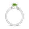 Thumbnail Image 2 of Peridot Solitaire Ring Sterling Silver