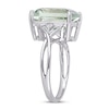 Thumbnail Image 2 of Green Quartz & White Topaz Ring Octagon/Round-Cut Sterling Silver