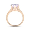 Thumbnail Image 2 of Light Amethyst Ring 1/8 ct tw Diamonds 10K Rose Gold