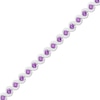 Thumbnail Image 1 of Amethyst Line Bracelet 10K White Gold 7.25"