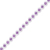 Thumbnail Image 2 of Amethyst Line Bracelet 10K White Gold 7.25&quot;