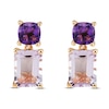 Thumbnail Image 1 of Amethyst Drop Earrings 10K Rose Gold
