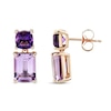 Thumbnail Image 3 of Amethyst Drop Earrings 10K Rose Gold