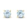 Thumbnail Image 1 of Aquamarine Solitaire Earrings 10K Yellow Gold