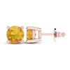 Thumbnail Image 1 of Citrine Solitaire Earrings 10K Rose Gold