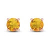 Thumbnail Image 2 of Citrine Solitaire Earrings 10K Rose Gold